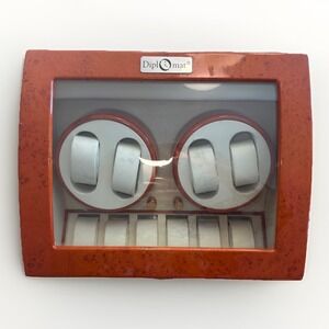 Diplomat Estate Series 4 Quad Watch Winder Burlwood Finish Add. Storage *read